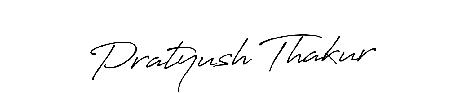 How to make Pratyush Thakur name signature. Use Antro_Vectra_Bolder style for creating short signs online. This is the latest handwritten sign. Pratyush Thakur signature style 7 images and pictures png