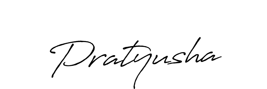 Create a beautiful signature design for name Pratyusha. With this signature (Antro_Vectra_Bolder) fonts, you can make a handwritten signature for free. Pratyusha signature style 7 images and pictures png