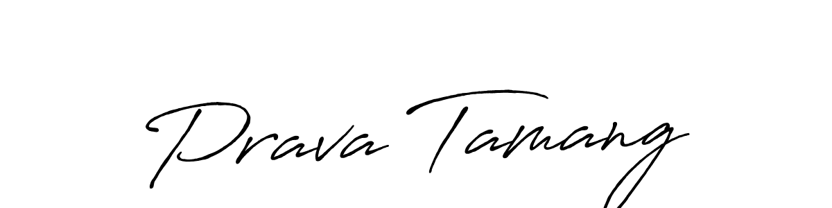 Use a signature maker to create a handwritten signature online. With this signature software, you can design (Antro_Vectra_Bolder) your own signature for name Prava Tamang. Prava Tamang signature style 7 images and pictures png