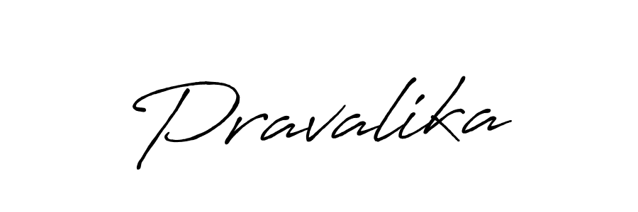 Make a beautiful signature design for name Pravalika. With this signature (Antro_Vectra_Bolder) style, you can create a handwritten signature for free. Pravalika signature style 7 images and pictures png