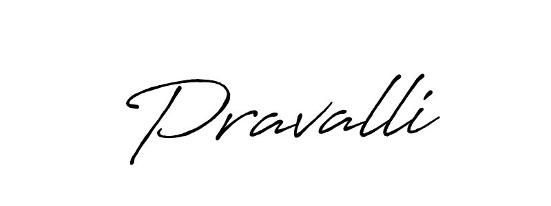 Make a beautiful signature design for name Pravalli. With this signature (Antro_Vectra_Bolder) style, you can create a handwritten signature for free. Pravalli signature style 7 images and pictures png