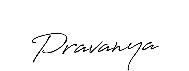 How to make Pravanya signature? Antro_Vectra_Bolder is a professional autograph style. Create handwritten signature for Pravanya name. Pravanya signature style 7 images and pictures png