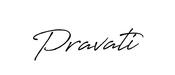 How to make Pravati name signature. Use Antro_Vectra_Bolder style for creating short signs online. This is the latest handwritten sign. Pravati signature style 7 images and pictures png