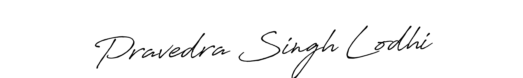 Make a beautiful signature design for name Pravedra Singh Lodhi. With this signature (Antro_Vectra_Bolder) style, you can create a handwritten signature for free. Pravedra Singh Lodhi signature style 7 images and pictures png