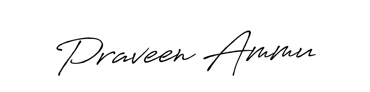 Design your own signature with our free online signature maker. With this signature software, you can create a handwritten (Antro_Vectra_Bolder) signature for name Praveen Ammu. Praveen Ammu signature style 7 images and pictures png