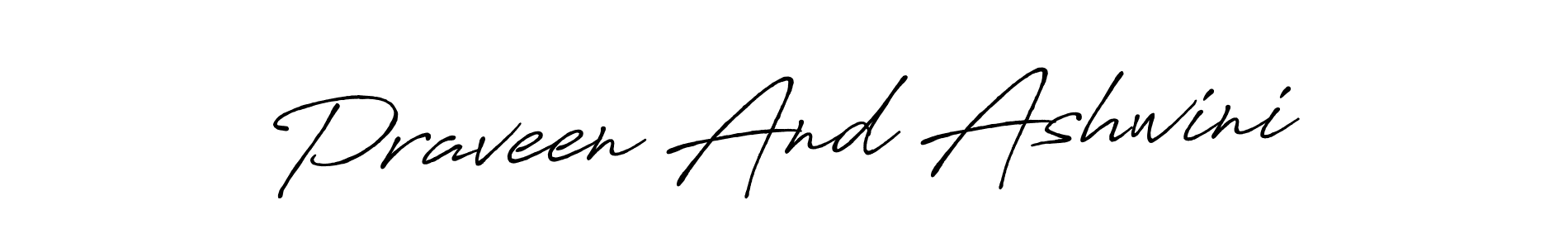 Make a beautiful signature design for name Praveen And Ashwini. Use this online signature maker to create a handwritten signature for free. Praveen And Ashwini signature style 7 images and pictures png