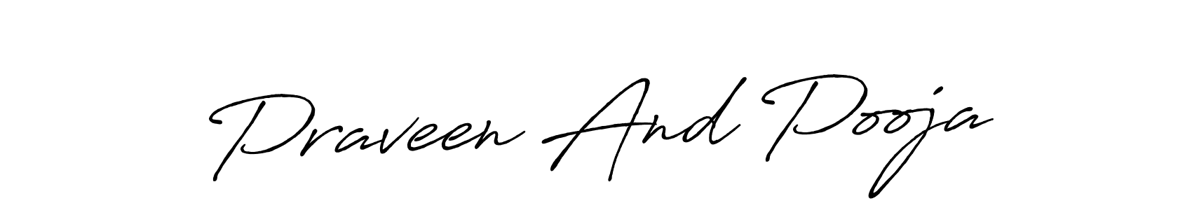 Make a beautiful signature design for name Praveen And Pooja. Use this online signature maker to create a handwritten signature for free. Praveen And Pooja signature style 7 images and pictures png