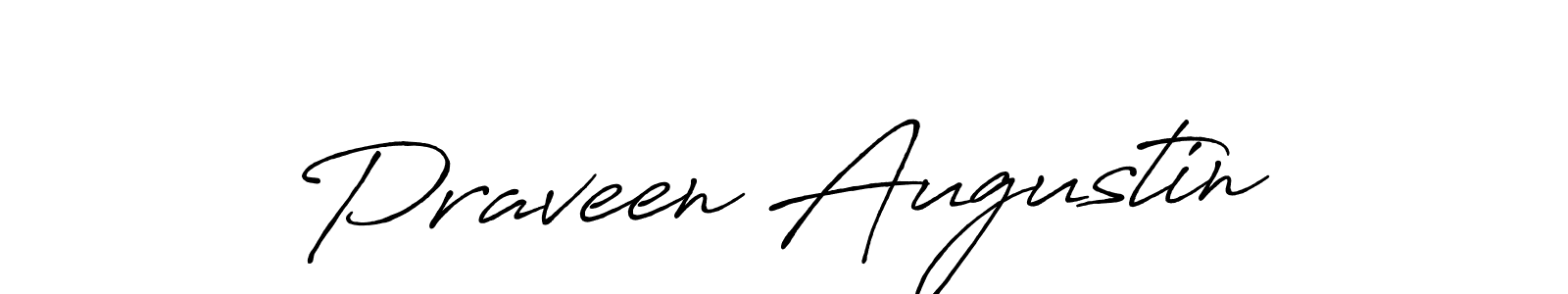 Antro_Vectra_Bolder is a professional signature style that is perfect for those who want to add a touch of class to their signature. It is also a great choice for those who want to make their signature more unique. Get Praveen Augustin name to fancy signature for free. Praveen Augustin signature style 7 images and pictures png