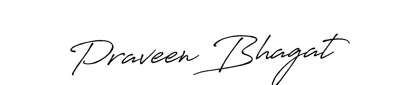 Praveen Bhagat stylish signature style. Best Handwritten Sign (Antro_Vectra_Bolder) for my name. Handwritten Signature Collection Ideas for my name Praveen Bhagat. Praveen Bhagat signature style 7 images and pictures png