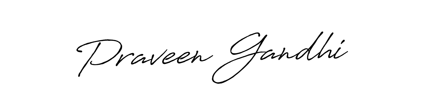 Also we have Praveen Gandhi name is the best signature style. Create professional handwritten signature collection using Antro_Vectra_Bolder autograph style. Praveen Gandhi signature style 7 images and pictures png