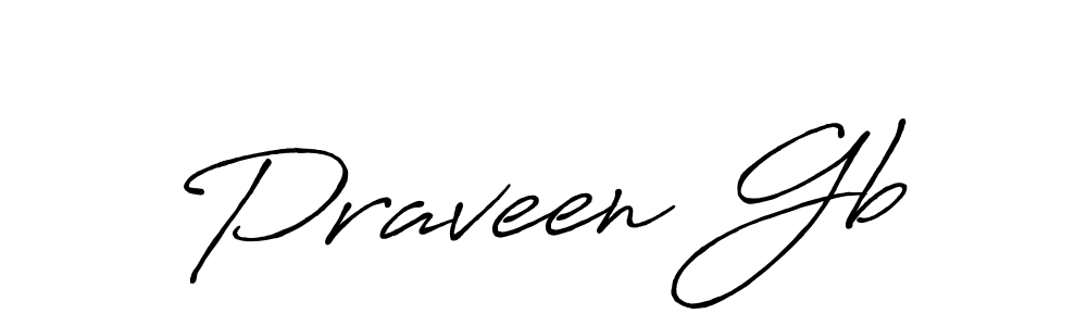 Also You can easily find your signature by using the search form. We will create Praveen Gb name handwritten signature images for you free of cost using Antro_Vectra_Bolder sign style. Praveen Gb signature style 7 images and pictures png