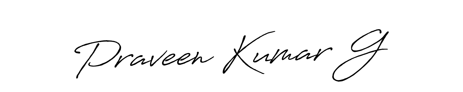 Make a short Praveen Kumar G signature style. Manage your documents anywhere anytime using Antro_Vectra_Bolder. Create and add eSignatures, submit forms, share and send files easily. Praveen Kumar G signature style 7 images and pictures png