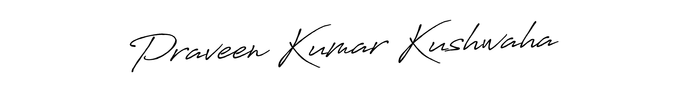 How to make Praveen Kumar Kushwaha name signature. Use Antro_Vectra_Bolder style for creating short signs online. This is the latest handwritten sign. Praveen Kumar Kushwaha signature style 7 images and pictures png