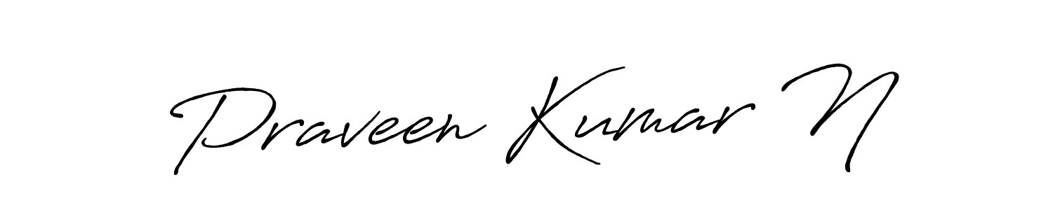 How to Draw Praveen Kumar N signature style? Antro_Vectra_Bolder is a latest design signature styles for name Praveen Kumar N. Praveen Kumar N signature style 7 images and pictures png