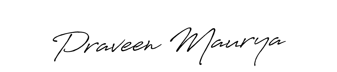 Design your own signature with our free online signature maker. With this signature software, you can create a handwritten (Antro_Vectra_Bolder) signature for name Praveen Maurya. Praveen Maurya signature style 7 images and pictures png