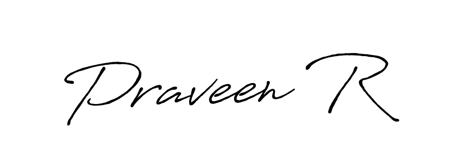 Praveen R stylish signature style. Best Handwritten Sign (Antro_Vectra_Bolder) for my name. Handwritten Signature Collection Ideas for my name Praveen R. Praveen R signature style 7 images and pictures png