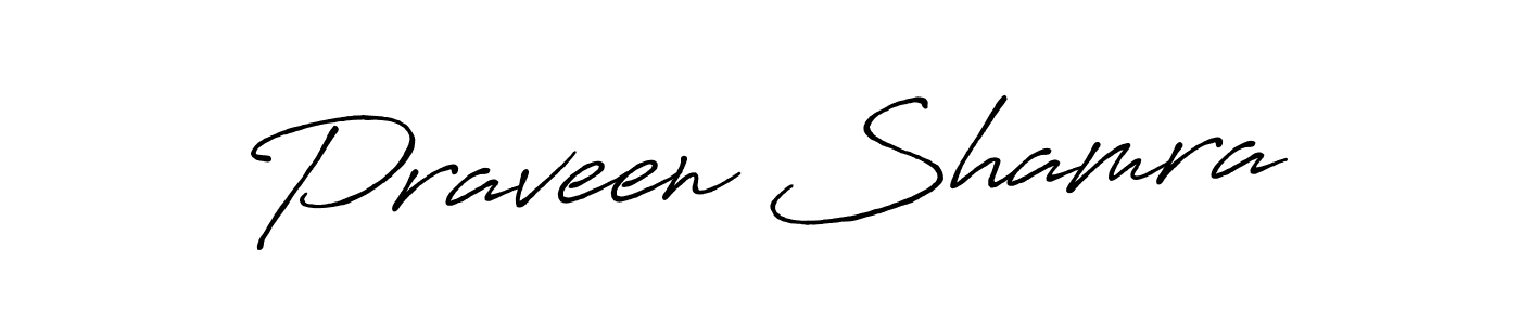 Make a beautiful signature design for name Praveen Shamra. Use this online signature maker to create a handwritten signature for free. Praveen Shamra signature style 7 images and pictures png