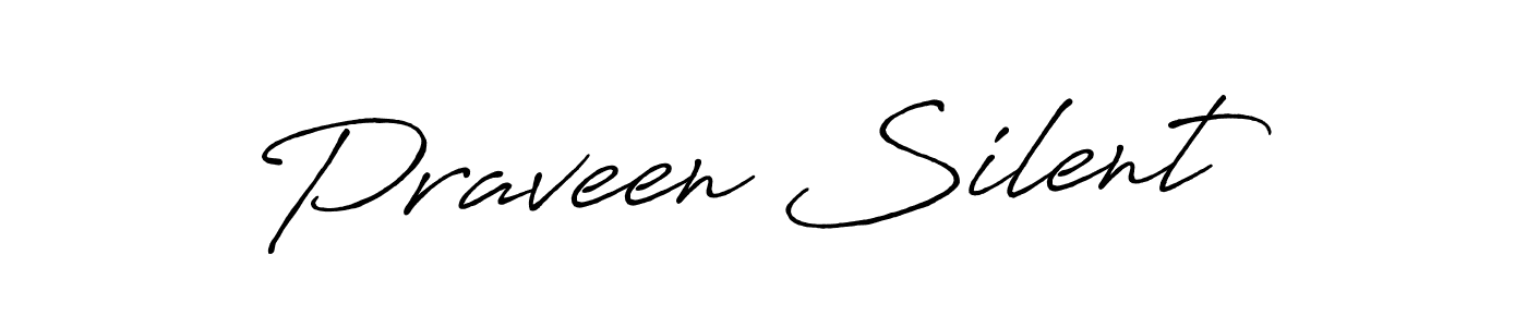 How to make Praveen Silent signature? Antro_Vectra_Bolder is a professional autograph style. Create handwritten signature for Praveen Silent name. Praveen Silent signature style 7 images and pictures png