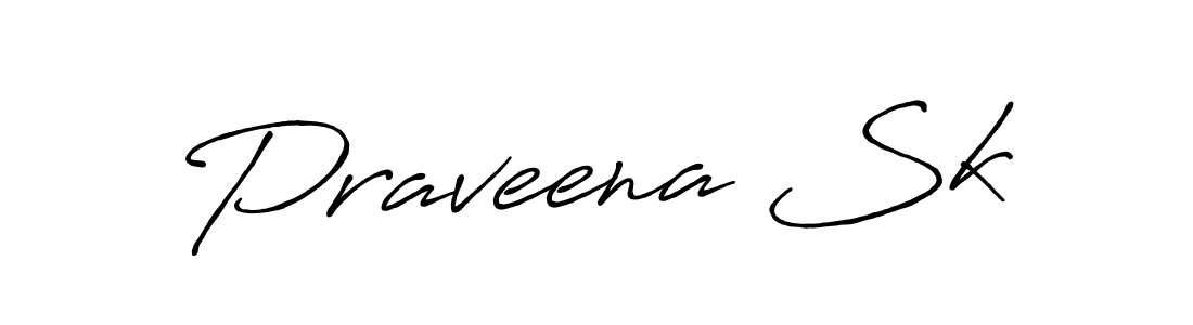 Praveena Sk stylish signature style. Best Handwritten Sign (Antro_Vectra_Bolder) for my name. Handwritten Signature Collection Ideas for my name Praveena Sk. Praveena Sk signature style 7 images and pictures png