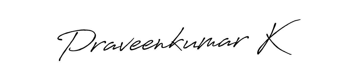 This is the best signature style for the Praveenkumar K name. Also you like these signature font (Antro_Vectra_Bolder). Mix name signature. Praveenkumar K signature style 7 images and pictures png