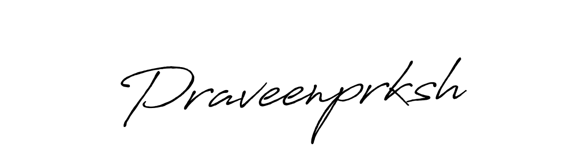 Make a beautiful signature design for name Praveenprksh. With this signature (Antro_Vectra_Bolder) style, you can create a handwritten signature for free. Praveenprksh signature style 7 images and pictures png