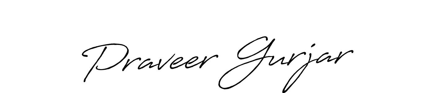 Antro_Vectra_Bolder is a professional signature style that is perfect for those who want to add a touch of class to their signature. It is also a great choice for those who want to make their signature more unique. Get Praveer Gurjar name to fancy signature for free. Praveer Gurjar signature style 7 images and pictures png