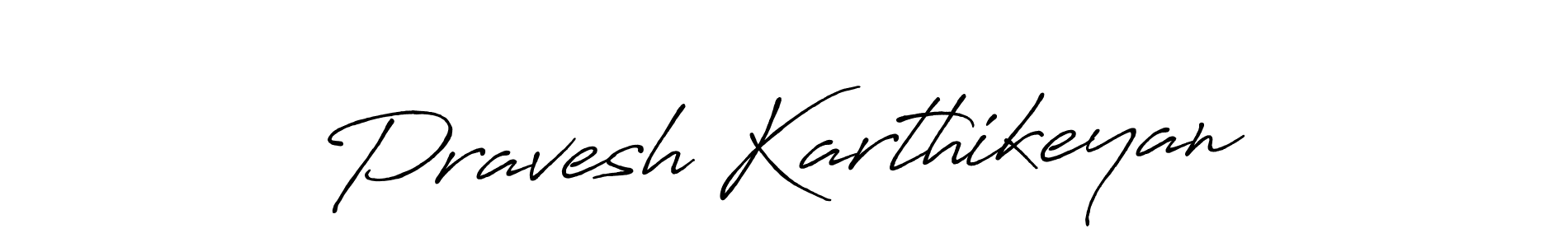 Pravesh Karthikeyan stylish signature style. Best Handwritten Sign (Antro_Vectra_Bolder) for my name. Handwritten Signature Collection Ideas for my name Pravesh Karthikeyan. Pravesh Karthikeyan signature style 7 images and pictures png