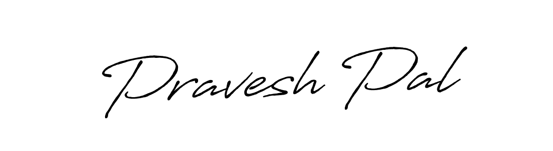 How to make Pravesh Pal name signature. Use Antro_Vectra_Bolder style for creating short signs online. This is the latest handwritten sign. Pravesh Pal signature style 7 images and pictures png