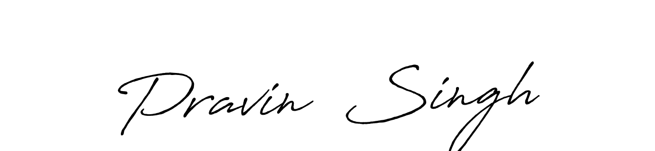 It looks lik you need a new signature style for name Pravin  Singh. Design unique handwritten (Antro_Vectra_Bolder) signature with our free signature maker in just a few clicks. Pravin  Singh signature style 7 images and pictures png