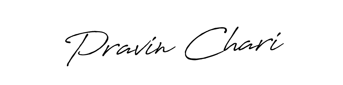 Pravin Chari stylish signature style. Best Handwritten Sign (Antro_Vectra_Bolder) for my name. Handwritten Signature Collection Ideas for my name Pravin Chari. Pravin Chari signature style 7 images and pictures png