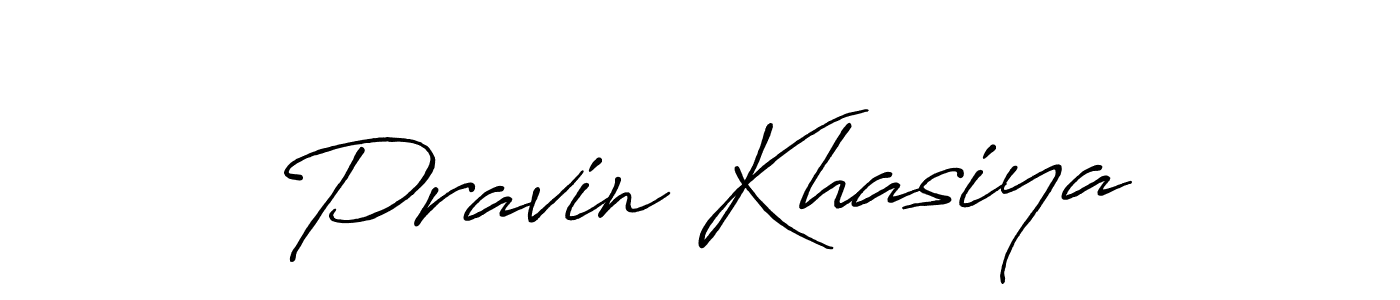 It looks lik you need a new signature style for name Pravin Khasiya. Design unique handwritten (Antro_Vectra_Bolder) signature with our free signature maker in just a few clicks. Pravin Khasiya signature style 7 images and pictures png