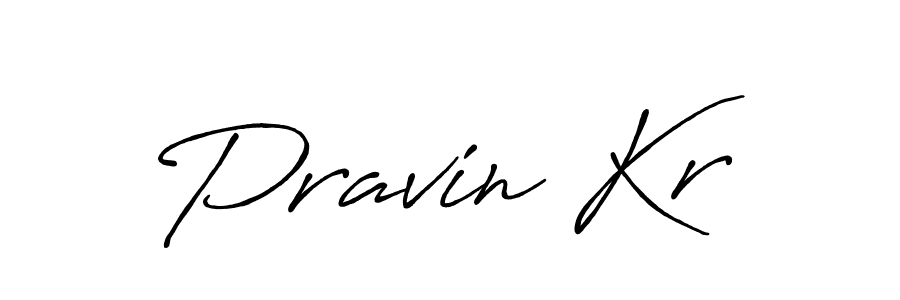 Create a beautiful signature design for name Pravin Kr. With this signature (Antro_Vectra_Bolder) fonts, you can make a handwritten signature for free. Pravin Kr signature style 7 images and pictures png