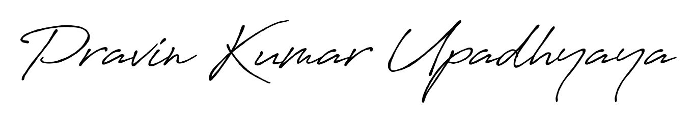 Looking for an artistic signature for Pravin Kumar Upadhyaya? The Antro_Vectra_Bolder calligraphy style gives a sophisticated flow suitable for business cards and emails. Pravin Kumar Upadhyaya signature style 7 images and pictures png