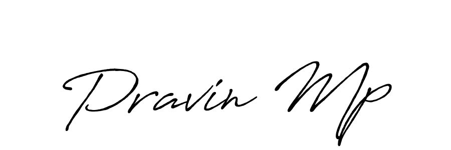 Design your own signature with our free online signature maker. With this signature software, you can create a handwritten (Antro_Vectra_Bolder) signature for name Pravin Mp. Pravin Mp signature style 7 images and pictures png