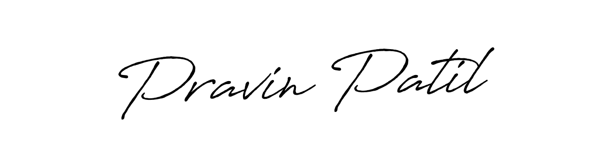 How to make Pravin Patil signature? Antro_Vectra_Bolder is a professional autograph style. Create handwritten signature for Pravin Patil name. Pravin Patil signature style 7 images and pictures png
