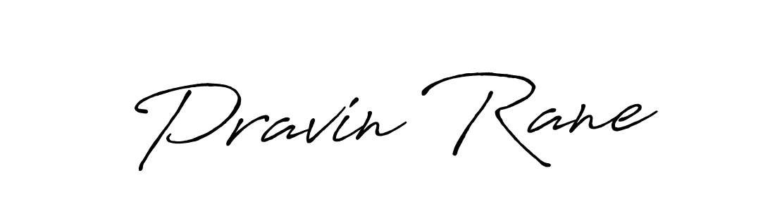How to make Pravin Rane name signature. Use Antro_Vectra_Bolder style for creating short signs online. This is the latest handwritten sign. Pravin Rane signature style 7 images and pictures png