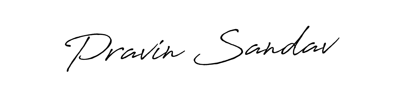 How to make Pravin Sandav signature? Antro_Vectra_Bolder is a professional autograph style. Create handwritten signature for Pravin Sandav name. Pravin Sandav signature style 7 images and pictures png