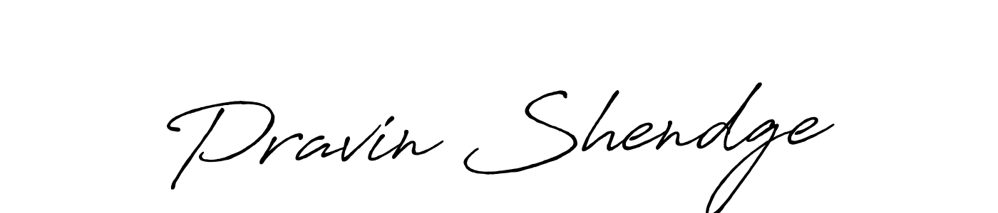 Design your own signature with our free online signature maker. With this signature software, you can create a handwritten (Antro_Vectra_Bolder) signature for name Pravin Shendge. Pravin Shendge signature style 7 images and pictures png