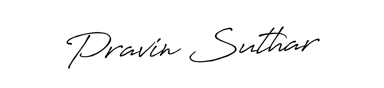 Similarly Antro_Vectra_Bolder is the best handwritten signature design. Signature creator online .You can use it as an online autograph creator for name Pravin Suthar. Pravin Suthar signature style 7 images and pictures png