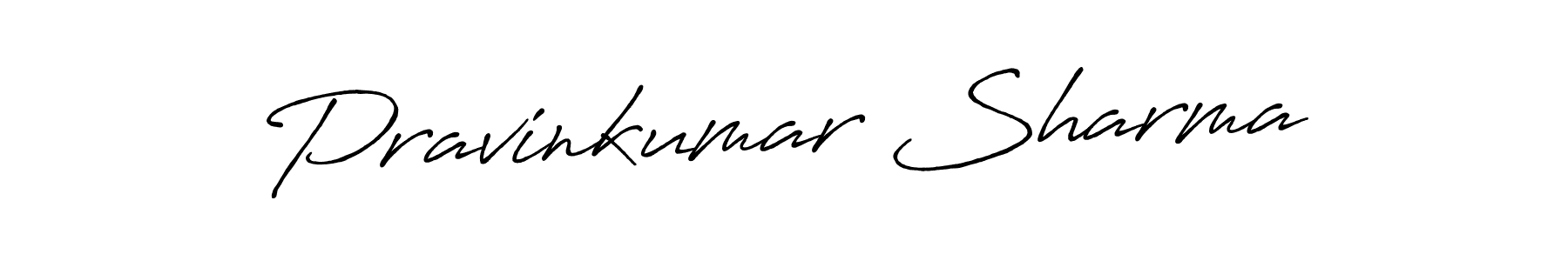 Design your own signature with our free online signature maker. With this signature software, you can create a handwritten (Antro_Vectra_Bolder) signature for name Pravinkumar Sharma. Pravinkumar Sharma signature style 7 images and pictures png