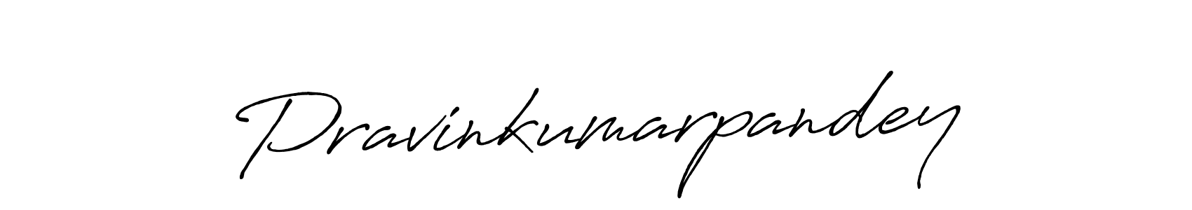 Create a beautiful signature design for name Pravinkumarpandey. With this signature (Antro_Vectra_Bolder) fonts, you can make a handwritten signature for free. Pravinkumarpandey signature style 7 images and pictures png