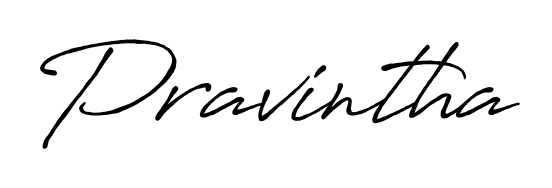 A sleek calligraphic signature for name Pravintha utilizing Antro_Vectra_Bolder styling. Great for adding personal signatures to photos and art. Pravintha signature style 7 images and pictures png