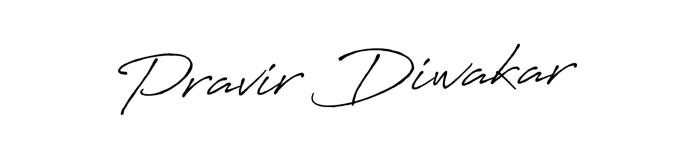 Pravir Diwakar stylish signature style. Best Handwritten Sign (Antro_Vectra_Bolder) for my name. Handwritten Signature Collection Ideas for my name Pravir Diwakar. Pravir Diwakar signature style 7 images and pictures png