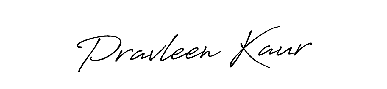 Use a signature maker to create a handwritten signature online. With this signature software, you can design (Antro_Vectra_Bolder) your own signature for name Pravleen Kaur. Pravleen Kaur signature style 7 images and pictures png