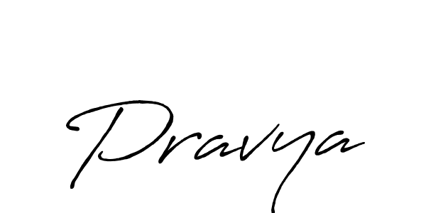 Design your own signature with our free online signature maker. With this signature software, you can create a handwritten (Antro_Vectra_Bolder) signature for name Pravya. Pravya signature style 7 images and pictures png