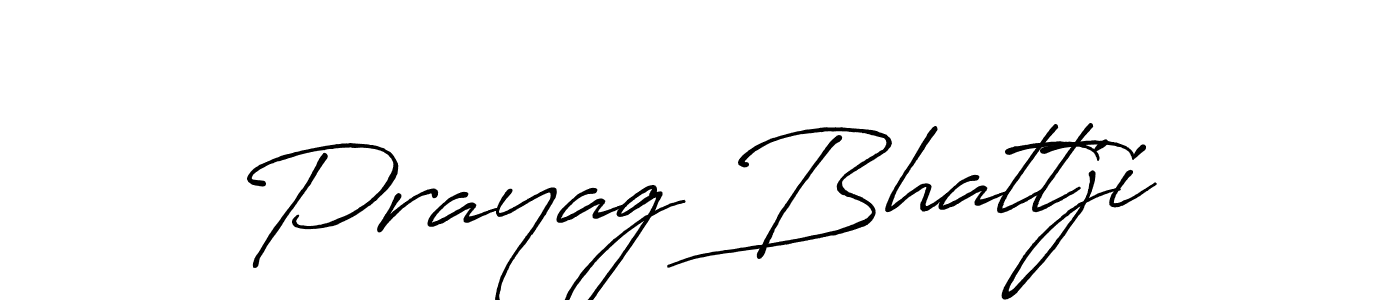 Design your own signature with our free online signature maker. With this signature software, you can create a handwritten (Antro_Vectra_Bolder) signature for name Prayag Bhattji. Prayag Bhattji signature style 7 images and pictures png