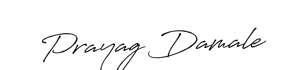 It looks lik you need a new signature style for name Prayag Damale. Design unique handwritten (Antro_Vectra_Bolder) signature with our free signature maker in just a few clicks. Prayag Damale signature style 7 images and pictures png
