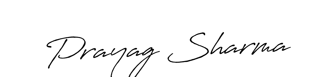 Also we have Prayag Sharma name is the best signature style. Create professional handwritten signature collection using Antro_Vectra_Bolder autograph style. Prayag Sharma signature style 7 images and pictures png