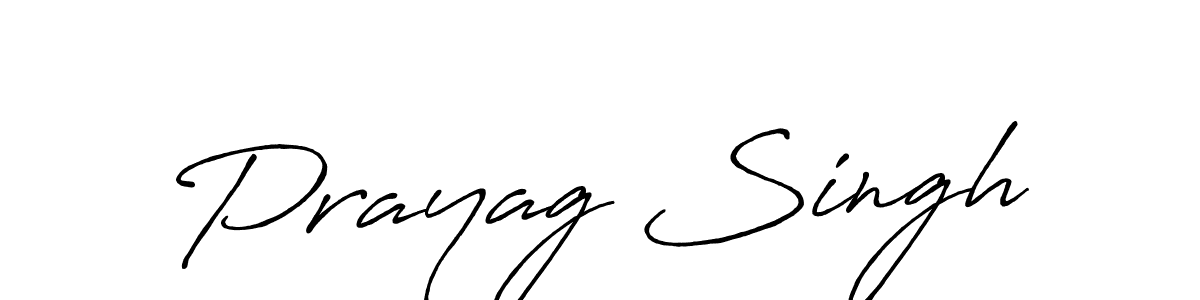 Make a beautiful signature design for name Prayag Singh. With this signature (Antro_Vectra_Bolder) style, you can create a handwritten signature for free. Prayag Singh signature style 7 images and pictures png