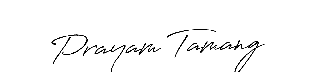 The best way (Antro_Vectra_Bolder) to make a short signature is to pick only two or three words in your name. The name Prayam Tamang include a total of six letters. For converting this name. Prayam Tamang signature style 7 images and pictures png
